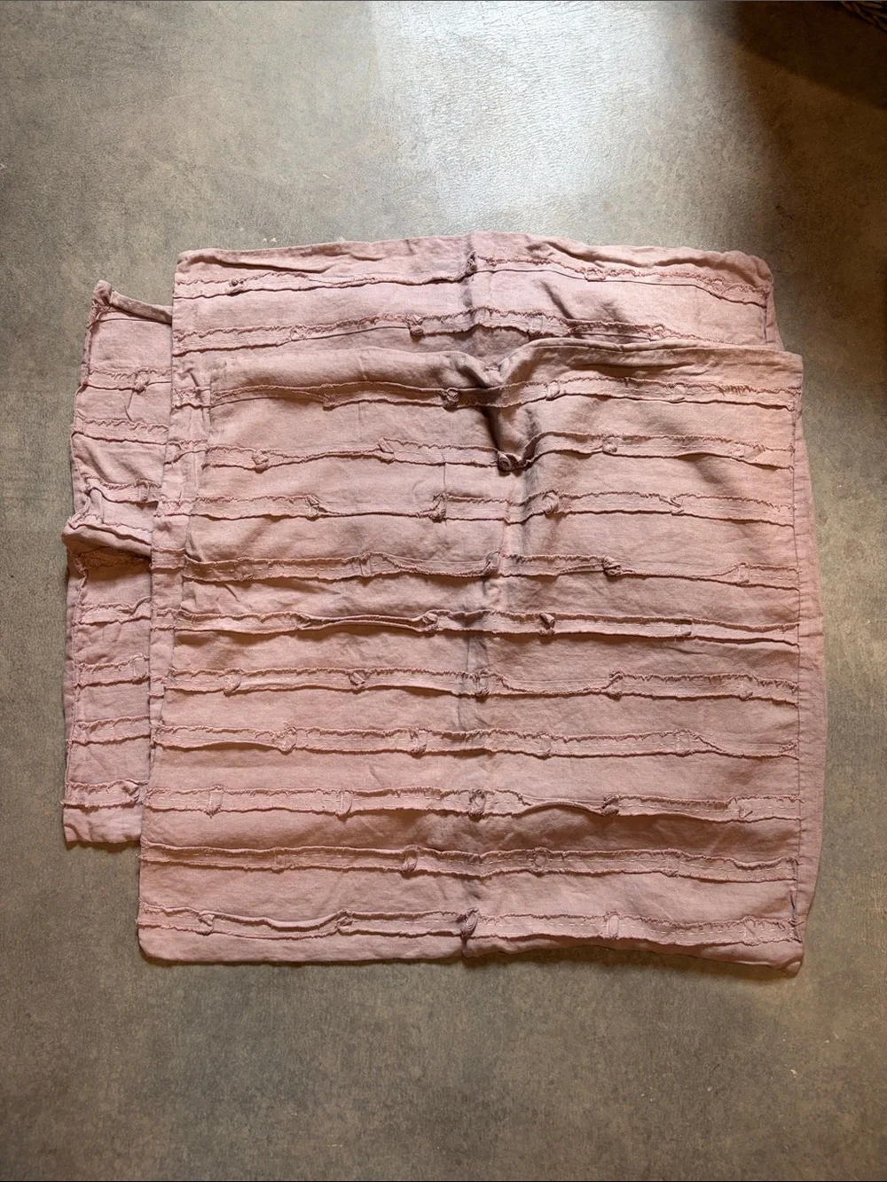 Pottery Barn 100% Linen Euro Shams Set of 3